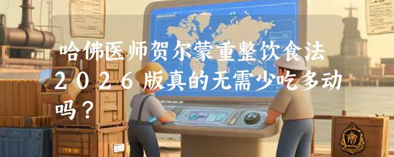 哈佛医师贺尔蒙重整饮食法2026版真的无需少吃多动吗？