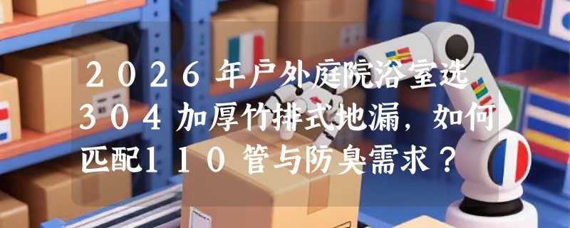 2026年户外庭院浴室选304加厚竹排式地漏，如何匹配110管与防臭需求？