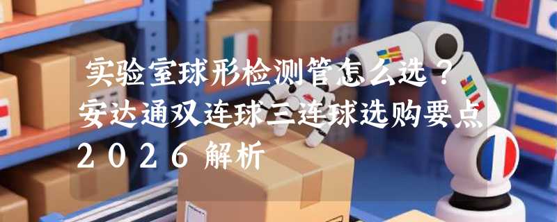 实验室球形检测管怎么选？安达通双连球三连球选购要点2026解析