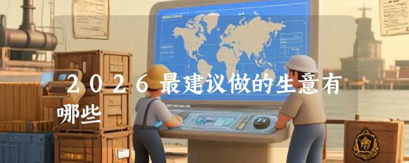 2026最建议做的生意有哪些