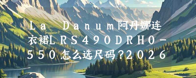 La Danum阿丹娜连衣裙LRS490DRH0-550怎么选尺码？2026选购要点解析