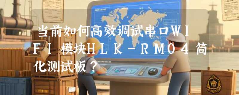 当前如何高效调试串口WIFI模块HLK-RM04简化测试板？