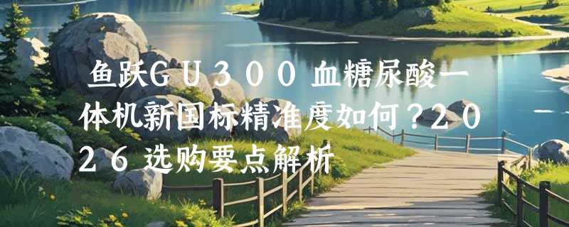 鱼跃GU300血糖尿酸一体机新国标精准度如何？2026选购要点解析
