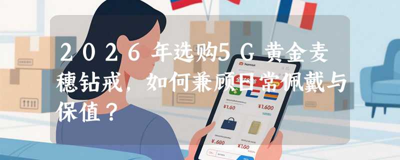 2026年选购5G黄金麦穗钻戒，如何兼顾日常佩戴与保值？