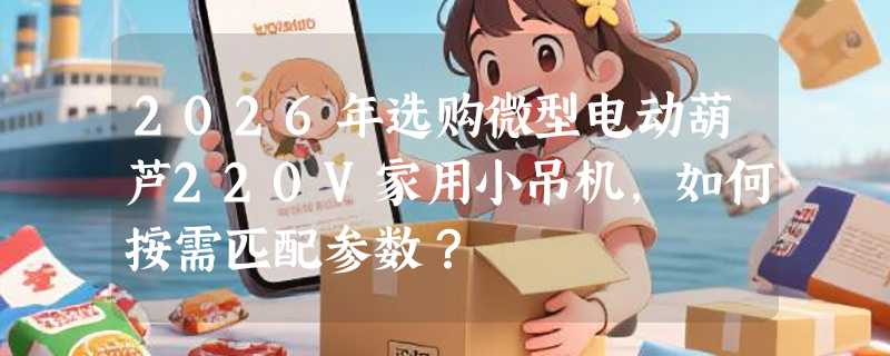 2026年选购微型电动葫芦220V家用小吊机，如何按需匹配参数？