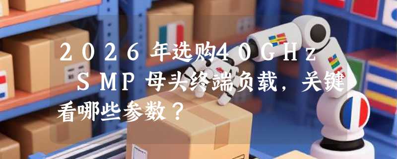 2026年选购40GHz SMP母头终端负载，关键看哪些参数？