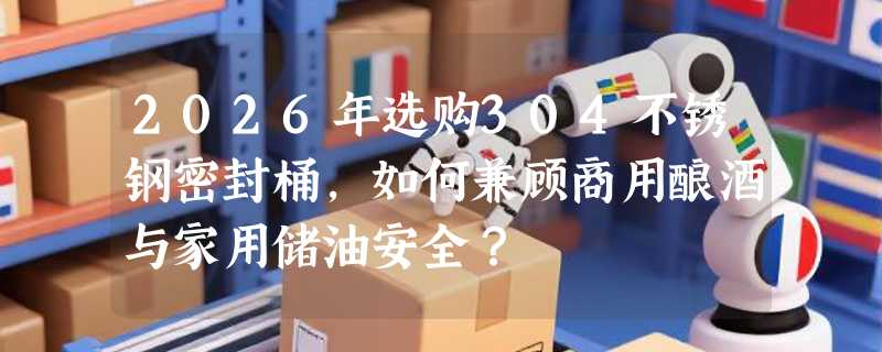 2026年选购304不锈钢密封桶，如何兼顾商用酿酒与家用储油安全？