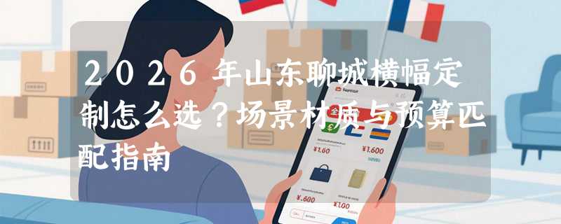 2026年山东聊城横幅定制怎么选？场景材质与预算匹配指南