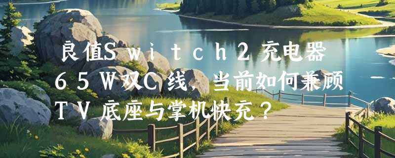 良值Switch2充电器65W双C线，当前如何兼顾TV底座与掌机快充？