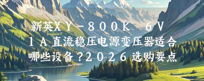 新英XY-800K 6V1A直流稳压电源变压器适合哪些设备？2026选购要点