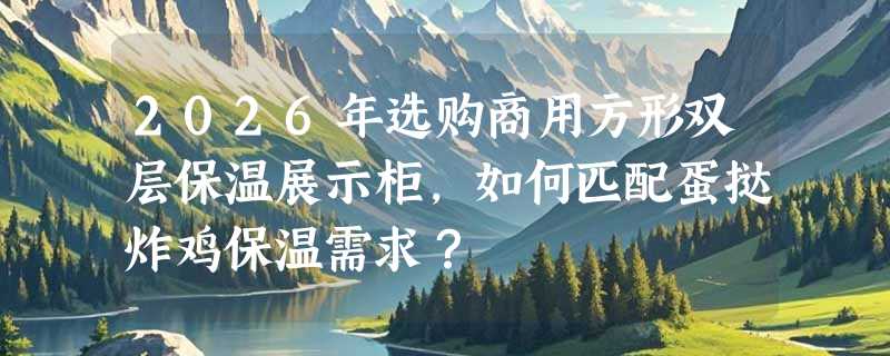 2026年选购商用方形双层保温展示柜，如何匹配蛋挞炸鸡保温需求？