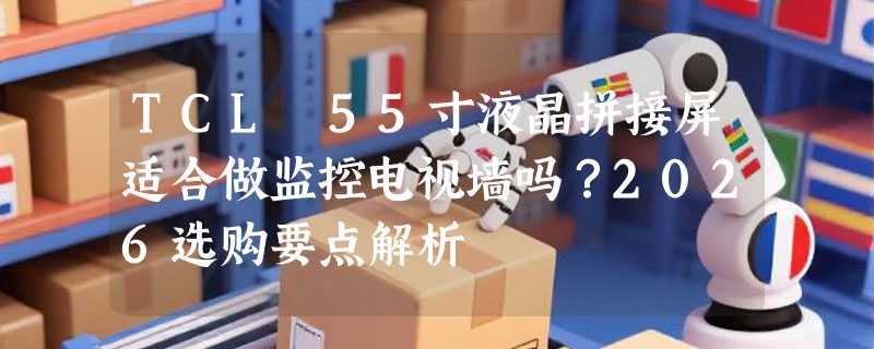 TCL 55寸液晶拼接屏适合做监控电视墙吗？2026选购要点解析