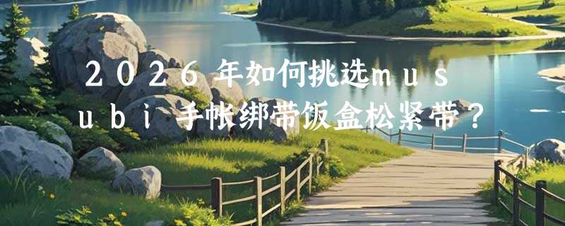 2026年如何挑选musubi手帐绑带饭盒松紧带？