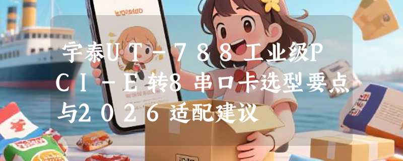 宇泰UT-788工业级PCI-E转8串口卡选型要点与2026适配建议