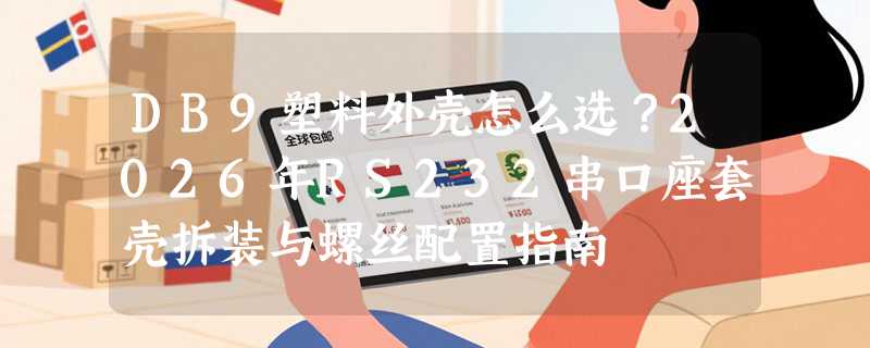 DB9塑料外壳怎么选？2026年RS232串口座套壳拆装与螺丝配置指南