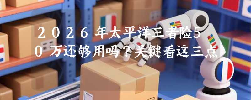 2026年太平洋三者险50万还够用吗？关键看这三点