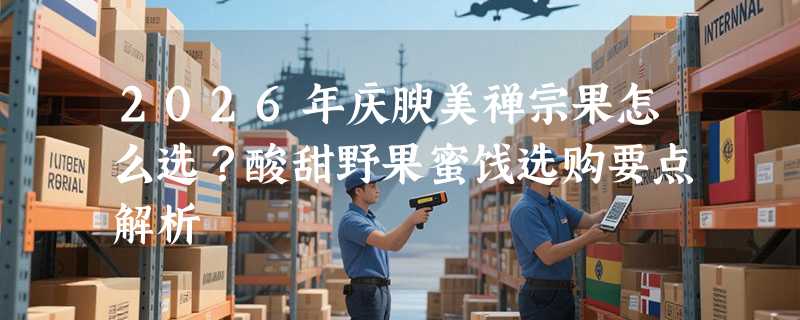 2026年庆腴美禅宗果怎么选？酸甜野果蜜饯选购要点解析