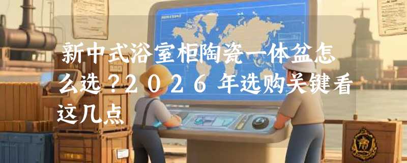 新中式浴室柜陶瓷一体盆怎么选？2026年选购关键看这几点