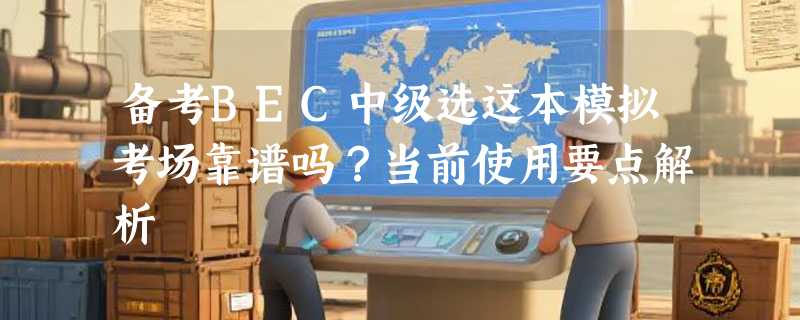备考BEC中级选这本模拟考场靠谱吗？当前使用要点解析