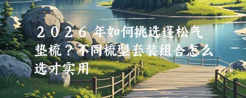 2026年如何挑选蓬松气垫梳？不同梳型套装组合怎么选才实用