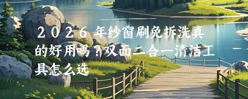 2026年纱窗刷免拆洗真的好用吗？双面二合一清洁工具怎么选