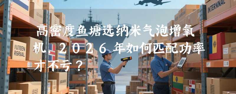 高密度鱼塘选纳米气泡增氧机，2026年如何匹配功率才不亏？