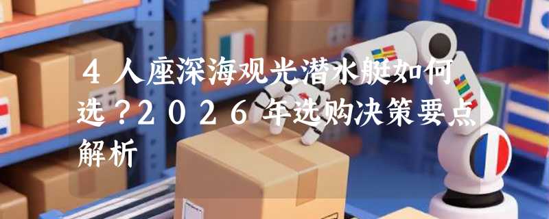 4人座深海观光潜水艇如何选？2026年选购决策要点解析