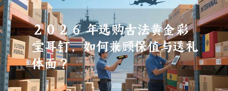 2026年选购古法黄金彩宝耳钉，如何兼顾保值与送礼体面？