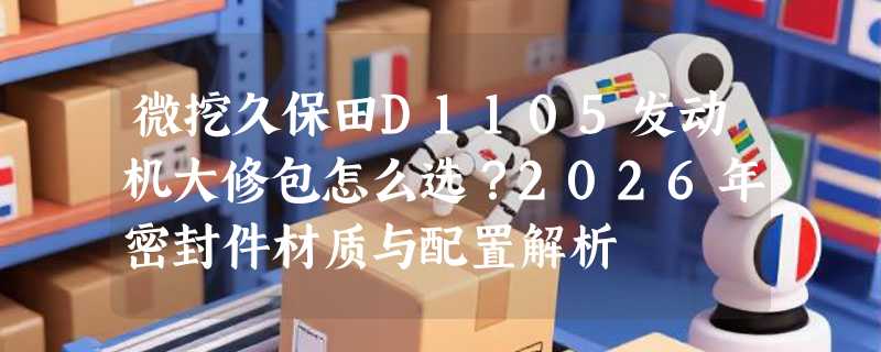 微挖久保田D1105发动机大修包怎么选？2026年密封件材质与配置解析
