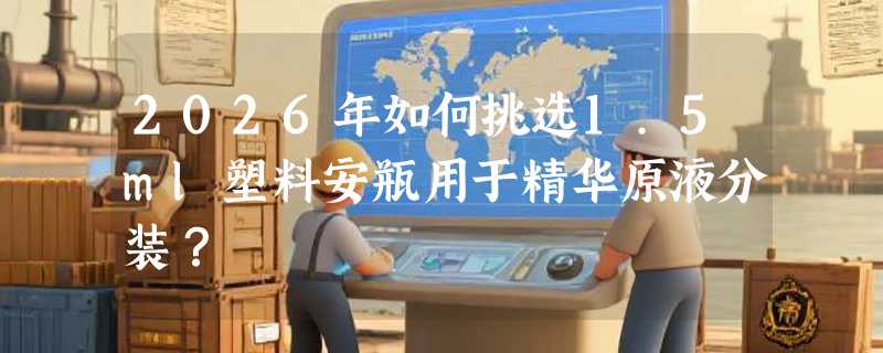 2026年如何挑选1.5ml塑料安瓶用于精华原液分装？