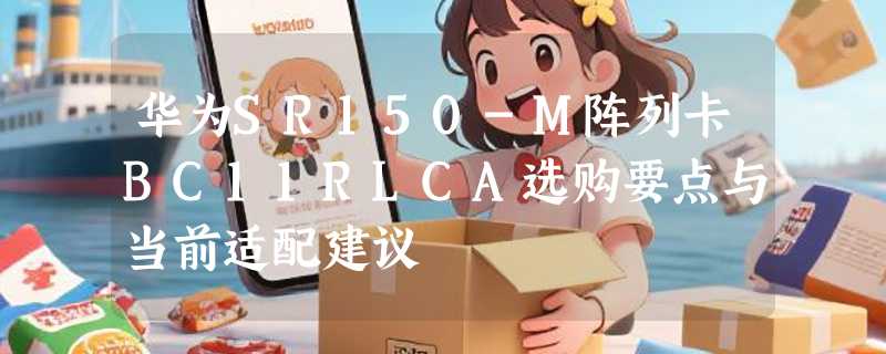 华为SR150-M阵列卡BC11RLCA选购要点与当前适配建议