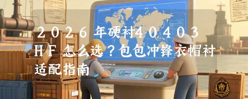 2026年硬衬40403HF怎么选？包包冲锋衣帽衬适配指南