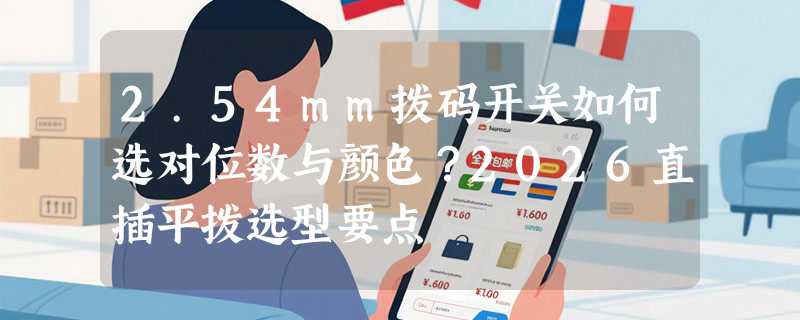 2.54mm拨码开关如何选对位数与颜色？2026直插平拨选型要点