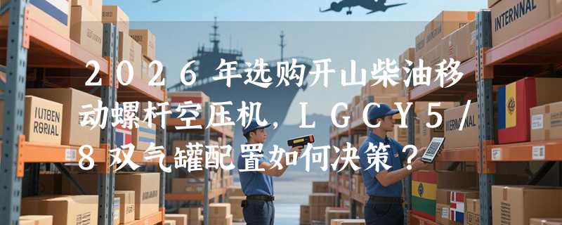 2026年选购开山柴油移动螺杆空压机，LGCY5/8双气罐配置如何决策？