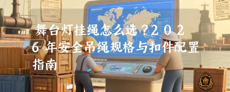 舞台灯挂绳怎么选？2026年安全吊绳规格与扣件配置指南
