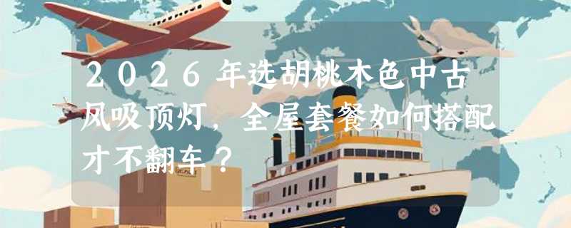 2026年选胡桃木色中古风吸顶灯，全屋套餐如何搭配才不翻车？