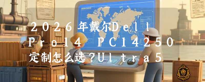 2026年戴尔Dell Pro14 PC14250定制怎么选？Ultra5 235U办公够用吗