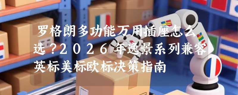 罗格朗多功能万用插座怎么选？2026年逸景系列兼容英标美标欧标决策指南