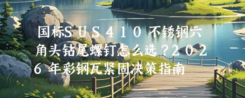 国标SUS410不锈钢六角头钻尾螺钉怎么选？2026年彩钢瓦紧固决策指南