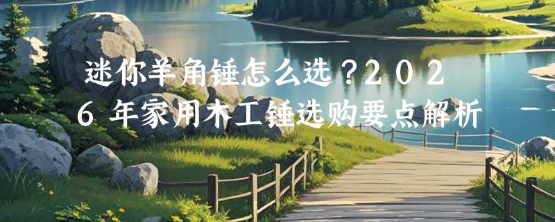 迷你羊角锤怎么选？2026年家用木工锤选购要点解析
