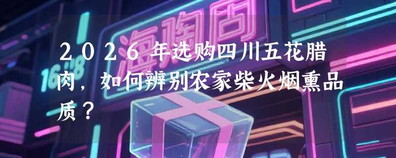 2026年选购四川五花腊肉，如何辨别农家柴火烟熏品质？