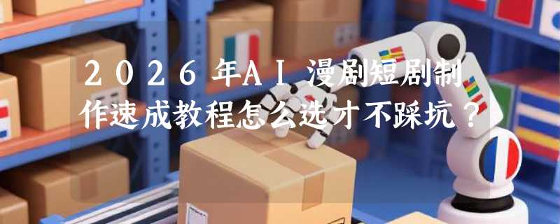 2026年AI漫剧短剧制作速成教程怎么选才不踩坑？