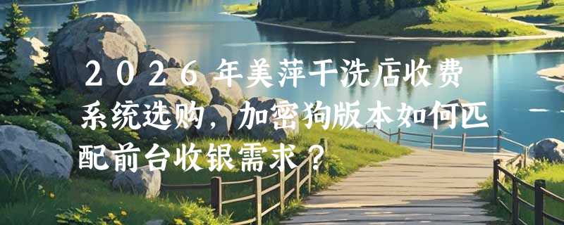 2026年美萍干洗店收费系统选购，加密狗版本如何匹配前台收银需求？