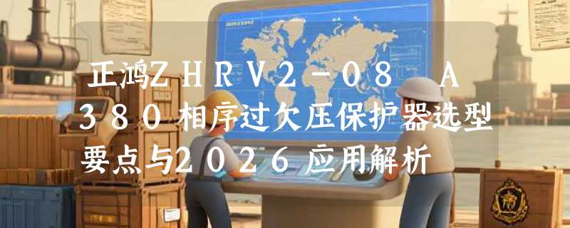 正鸿ZHRV2-08 A380相序过欠压保护器选型要点与2026应用解析