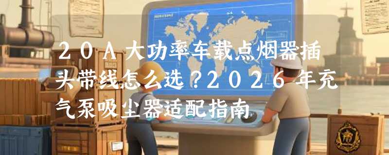 20A大功率车载点烟器插头带线怎么选？2026年充气泵吸尘器适配指南