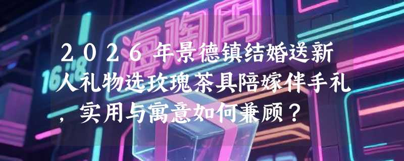 2026年景德镇结婚送新人礼物选玫瑰茶具陪嫁伴手礼，实用与寓意如何兼顾？