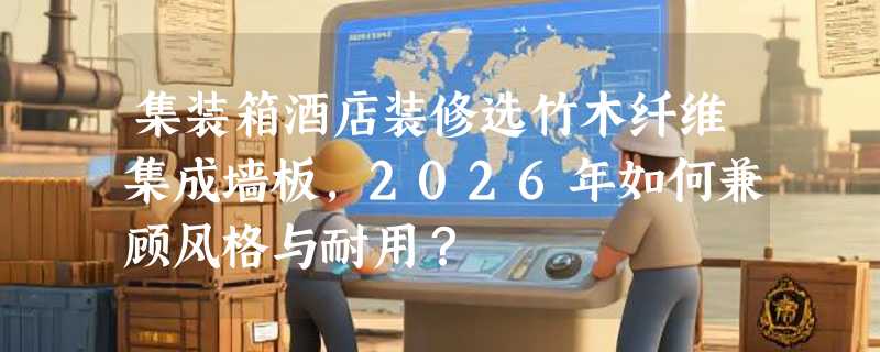集装箱酒店装修选竹木纤维集成墙板，2026年如何兼顾风格与耐用？