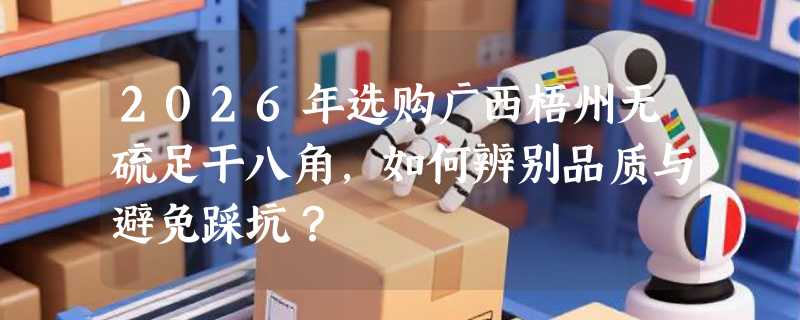 2026年选购广西梧州无硫足干八角，如何辨别品质与避免踩坑？