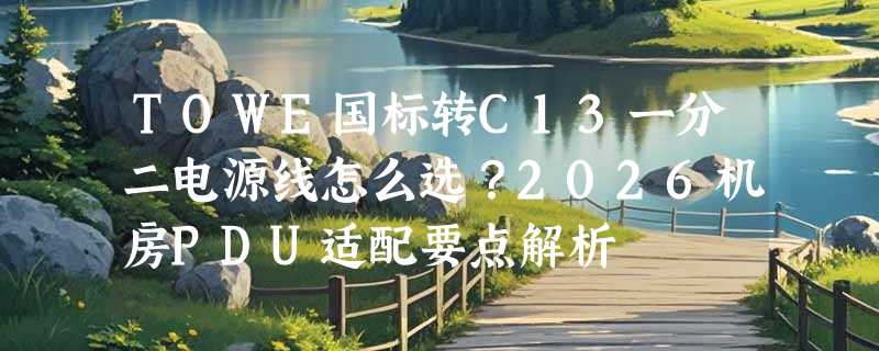 TOWE国标转C13一分二电源线怎么选？2026机房PDU适配要点解析