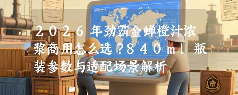 2026年劲霸金蝉橙汁浓浆商用怎么选？840ml瓶装参数与适配场景解析